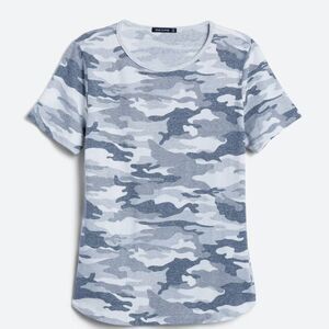 Pink Clover Camouflage Mara Crew Neck Knit Top